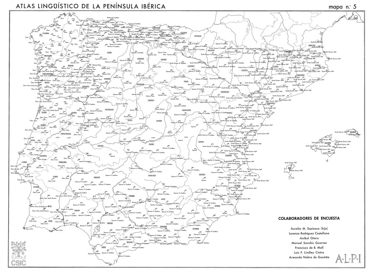 Mapa que refleja quiénes hicieron las encuestas en cada lugar